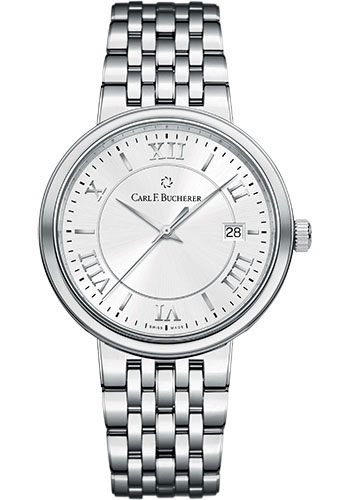 Carl F. Bucherer ADAMAVI Watch - 39 mm Steel Case - Silver Dial