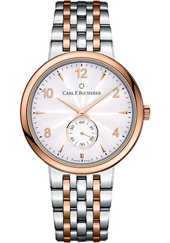 Carl F. Bucherer Adamavi Watch - 39 mm Steel And Rose Gold Case - White Dial