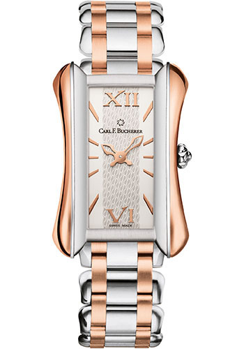 Carl F. Bucherer Alacria Midi Watch - Steel And Rose Gold Case - Silver Dial