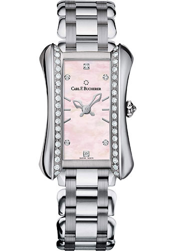 Carl F. Bucherer Alacria Queen Watch - Steel Diamond Case - Mother-Of-Pearl Dial