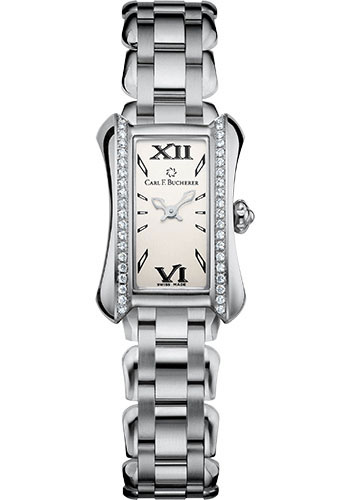 Carl F. Bucherer Alacria Princess Watch - Steel Diamond Case - Silver Dial
