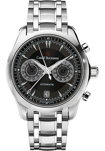 Carl F. Bucherer Manero CentralChrono Watch - Steel Case - Black Dial