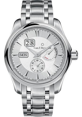 Carl F. Bucherer Manero PowerReserve Watch - Steel Case - Silver Dial