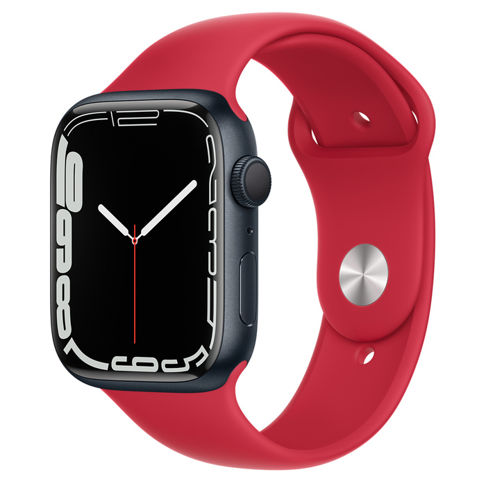 Apple Watch Series 7 GPS 45mm Midnight Aluminum Case with Sport Band