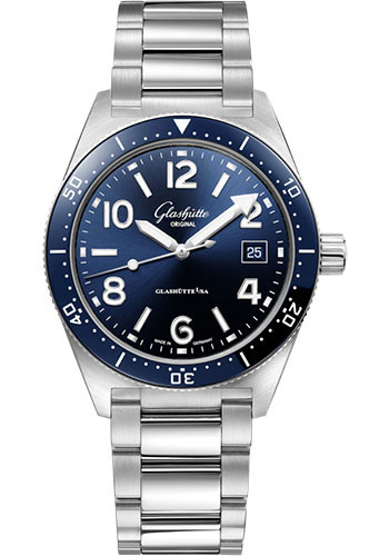 Glashütte Original SeaQ - Steel Case - Blue Dial - Bracelet