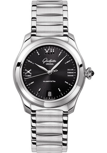 Glashütte Original Lady Serenade - Steel Case - Black Dial - Bracelet