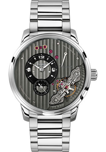 Glashütte Original PanoInverse - Steel Case - Black Dial - Bracelet