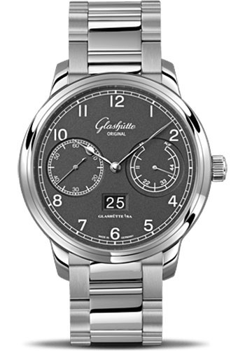 Glashütte Original Senator Observer - Steel Case - Grey Dial - Bracelet