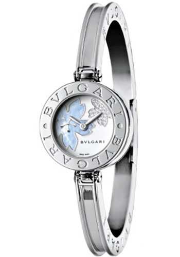 Bvlgari B.zero1 Watch - 22 mm Stainless Steel Case - Flower Motif Dial - Steel Bracelet