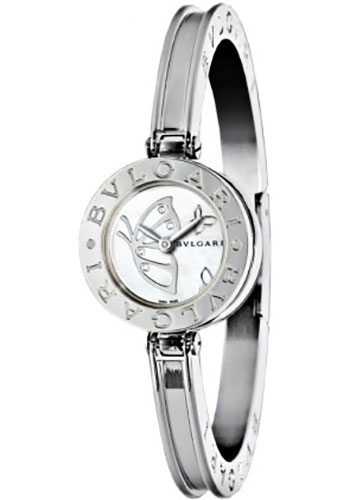 Bvlgari B.zero1 Watch - 22 mm Stainless Steel Case - White Mother-Of-Pearl Dial - Steel Bracelet