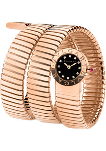 Bvlgari Bulgari Bulgari Watch - 19 mm Pink Gold Case - Black Dial - Pink Gold Bracelet