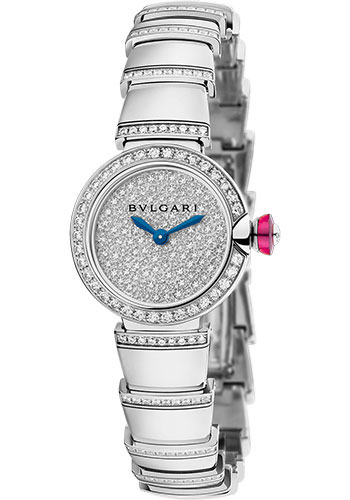 Bvlgari Piccola Lvcea Watch - 23 mm White Gold Case - Diamond Bezel - Full Pavé Diamond Dial - White Gold Diamond  Bracelet