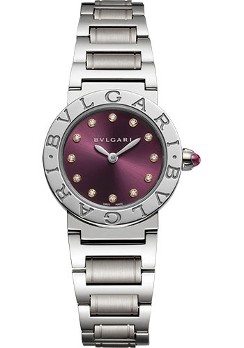 Bvlgari Bvlgari Bvlgari Watch - 26 mm Stainless Steel Case - Purple Dial - Bracelet