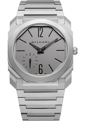 Bvlgari Octo Finissimo Watch - 40 mm Titanium Case - Titanium Dial - Titanium Bracelet