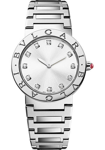 Bvlgari Bvlgari Bvlgari Watch - 33 mm Stainless Steel Case - Silver Dial - Bracelet