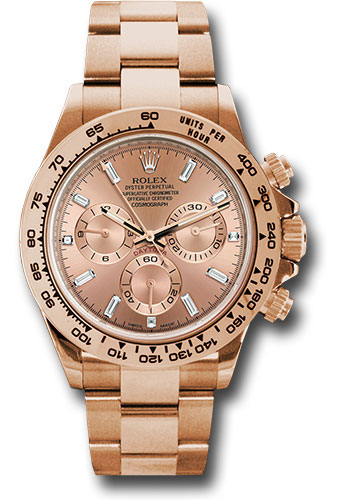 Rolex Everose Gold Cosmograph Daytona 40 Watch - Pink Diamond Dial