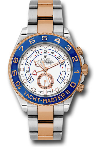 Rolex Steel Yacht-Master II 44 Watch - White Dial