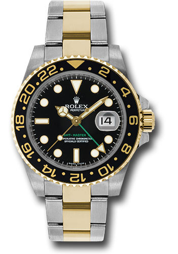 Rolex Steel Date GMT-Master II 40 Watch - Black Bezel - Black Dial - Oyster Bracelet