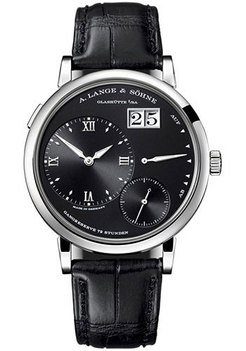 A. Lange & Söhne Grand Lange 1 Watch - 40.9mm White Gold Case - Black Dial - Black Alligator Strap