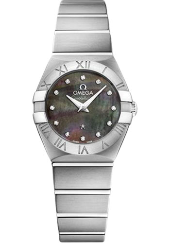 Omega Constellation Quartz Tahiti Watch - 24 mm Steel Case - Tahiti Mother-Of-Pearl Diamond Dial
