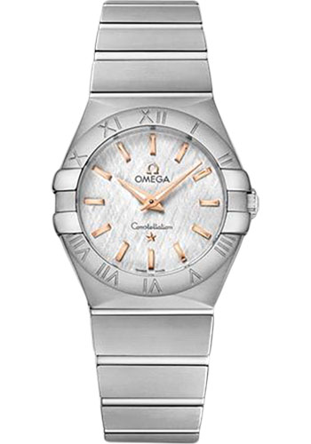 Omega Constellation Quartz Watch - 27 mm Steel Case - White -Silvery Dial