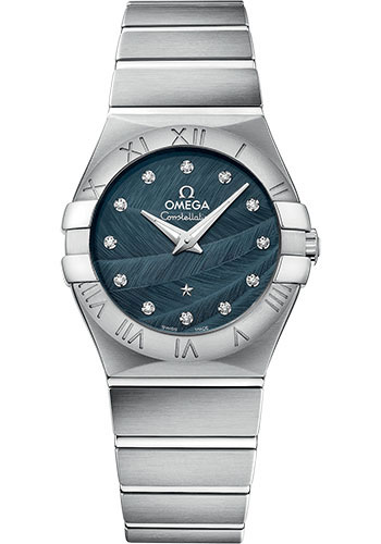 Omega Constellation Quartz Watch - 27 mm Steel Case - Blue Dial