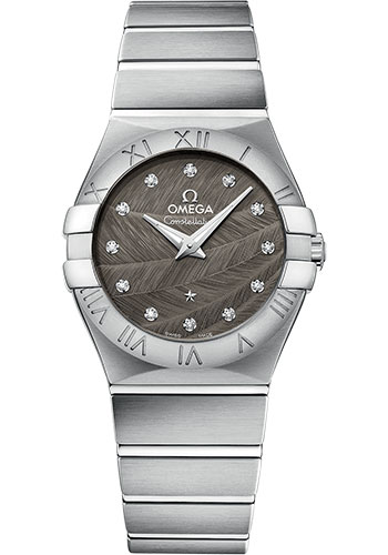 Omega Constellation Quartz Watch - 27 mm Steel Case - Grey Dial
