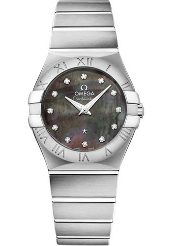 Omega Constellation Quartz Tahiti - 27 mm Steel Case - Tahiti Mother-Of-Pearl Diamond Dial