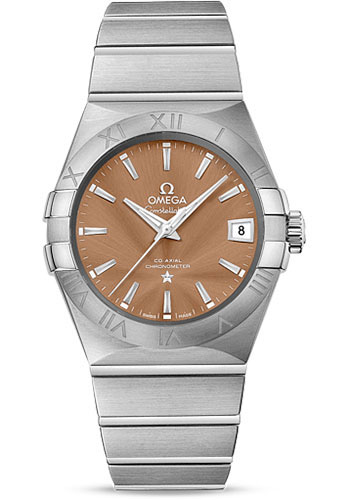 Omega Constellation Co-Axial Watch - 38 mm Steel Case - Bronze Dial