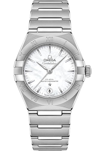 Omega Constellation Manhattan Co-Axial Master Chronometer Watch - 29 mm Steel Case - Mother-Of-Pearl Dial