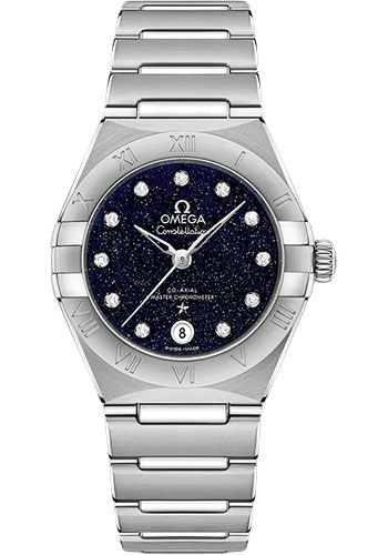 Omega Constellation Omega Co-Axial Master Chronometer - 29 mm Steel Case - Blue Glass Diamond Dial