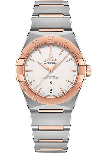 Omega Constellation OMEGA Co-Axial Master Chronometer - 36 mm Steel And Sedna Gold Case - Silvery Dial
