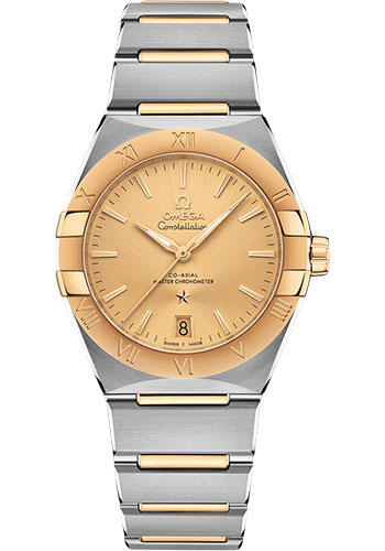 Omega Constellation OMEGA Co-Axial Master Chronometer - 36 mm Steel And Yellow Gold Case - Champagne Dial