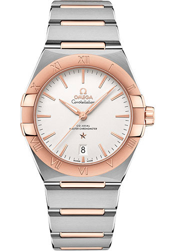 Omega Constellation OMEGA Co-Axial Master Chronometer - 39 mm Steel And Sedna Gold Case - Silvery Dial