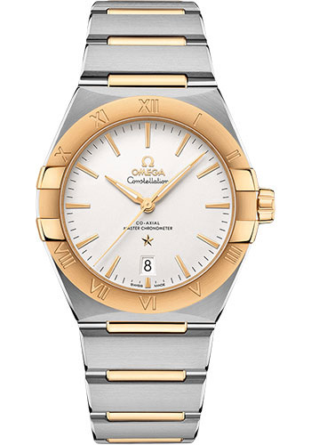 Omega Constellation OMEGA Co-Axial Master Chronometer - 39 mm Steel And Yellow Gold Case - Silvery Dial