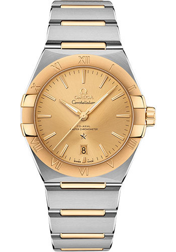 Omega Constellation OMEGA Co-Axial Master Chronometer - 39 mm Steel And Yellow Gold Case - Champagne Dial