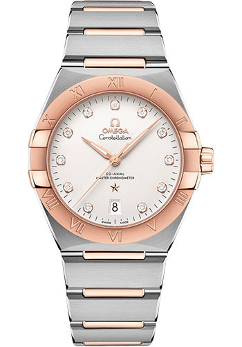 Omega Constellation OMEGA Co-Axial Master Chronometer - 39 mm Steel And Sedna Gold Case - Silvery Diamond Dial
