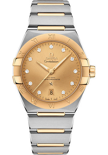 Omega Constellation OMEGA Co-Axial Master Chronometer - 39 mm Steel And Yellow Gold Case - Champagne Diamond Dial