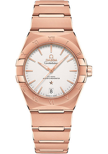 Omega Constellation OMEGA Co-Axial Master Chronometer - 36 mm Sedna Gold Case - Silvery Dial