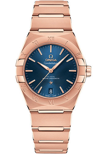 Omega Constellation OMEGA Co-Axial Master Chronometer - 36 mm Sedna Gold Case - Blue Dial