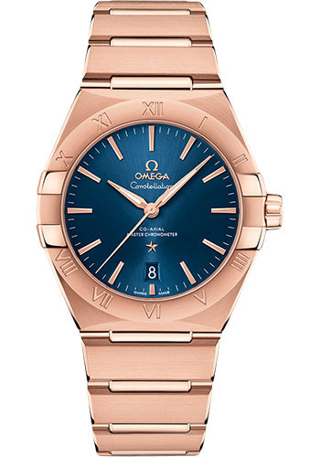 Omega Constellation OMEGA Co-Axial Master Chronometer - 39 mm Sedna Gold Case - Blue Dial
