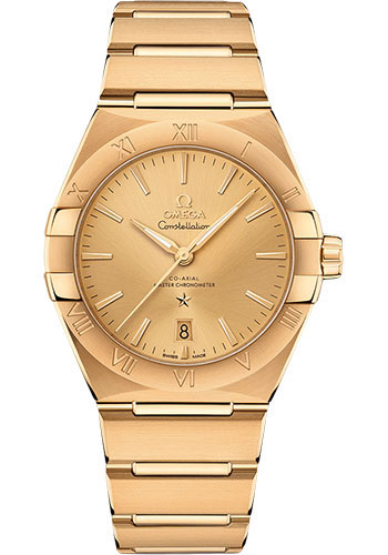 Omega Constellation OMEGA Co-Axial Master Chronometer - 39 mm Yellow Gold Case - Champagne Dial