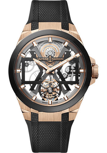Ulysse Nardin Blast 45 mm Beware of Blast - Rose Gold Case - Black Dial - Rubber Strap