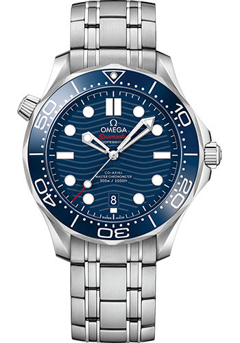 Omega Seamaster Diver 300M Co-Axial Master Chronometer Watch - 42 mm Steel Case - Blue Ceramic Dial
