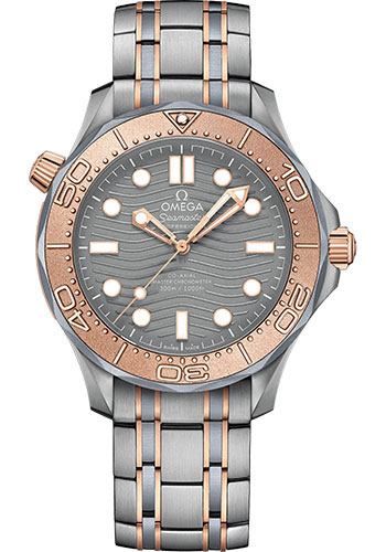 Omega Seamaster Diver 300M Co-Axial Master Chronometer Limited Edition of 2,500 Watch - 42 mm Titanium And Tantalum And Sedna Gold Case - Titanium Dial