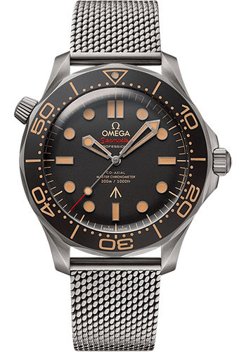 Omega Seamaster Diver 300M Omega Co-Axial Master Chronometer 007 Edition - 42 mm Titanium Case - Brown Dial
