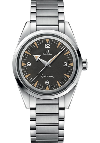 Omega Seamaster Railmaster Co-Axial Master Chronometer The 1957 Trilogy Limited Edition of 3,557 Watch - 38 mm Steel Case - Black Tropical Dial