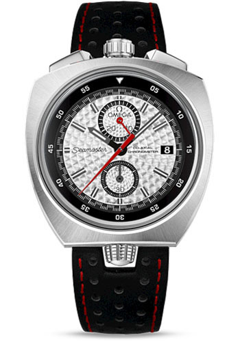 Omega Seamaster Bullhead Co-Axial Chronograph Limited Edition of 669 Watch - 43 x 43 mm Steel Case - Silvery Rallye Dial - Black Leather Strap