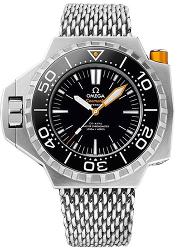 Omega Seamaster Ploprof 1200M Co-Axial Master Chronometer Watch - 55 x 48 mm Titanium Case - Bi-Directional Bezel - Black Dial - An Additional Black Rubber Strap