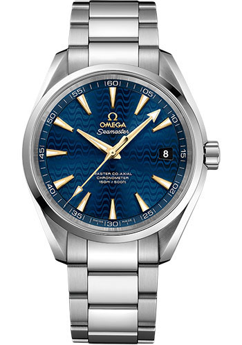 Omega Seamaster Aqua Terra 150M Omega Master Co-Axial - 41.5 mm Steel Case - Blue Dial